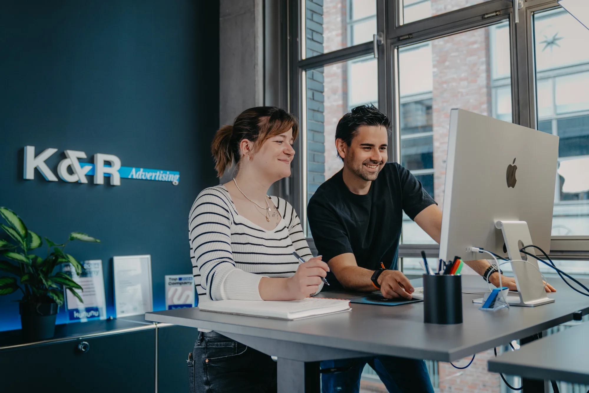 David Klein und Nina Cairo von K&R bei der Arbeit